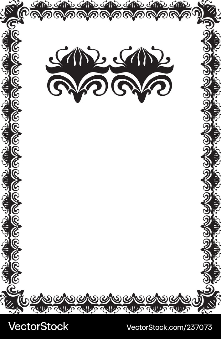 Black frame Royalty Free Vector Image - VectorStock