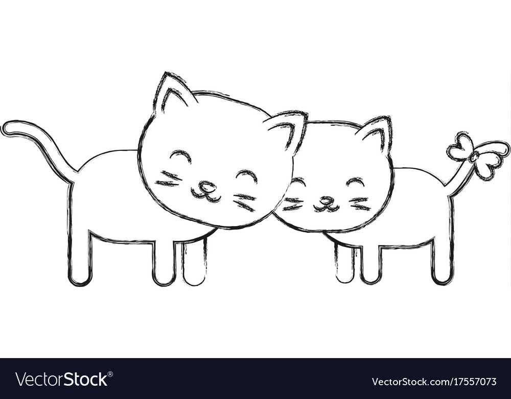 Cute cat icon Royalty Free Vector Image - VectorStock