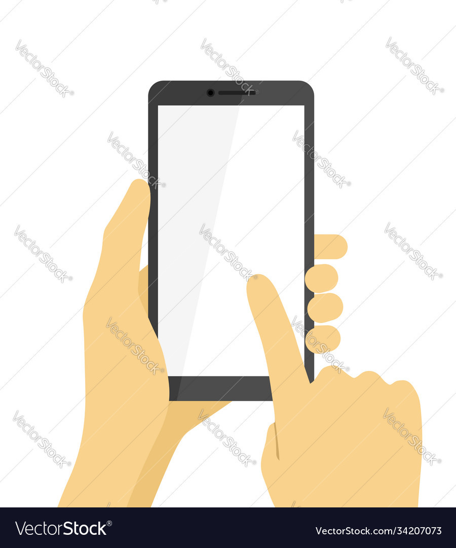 Hand halten Smartphone