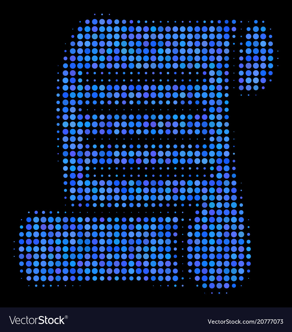 Script roll halftone icon