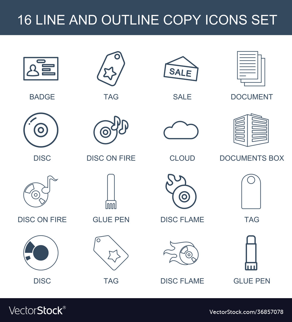 16 copy icons