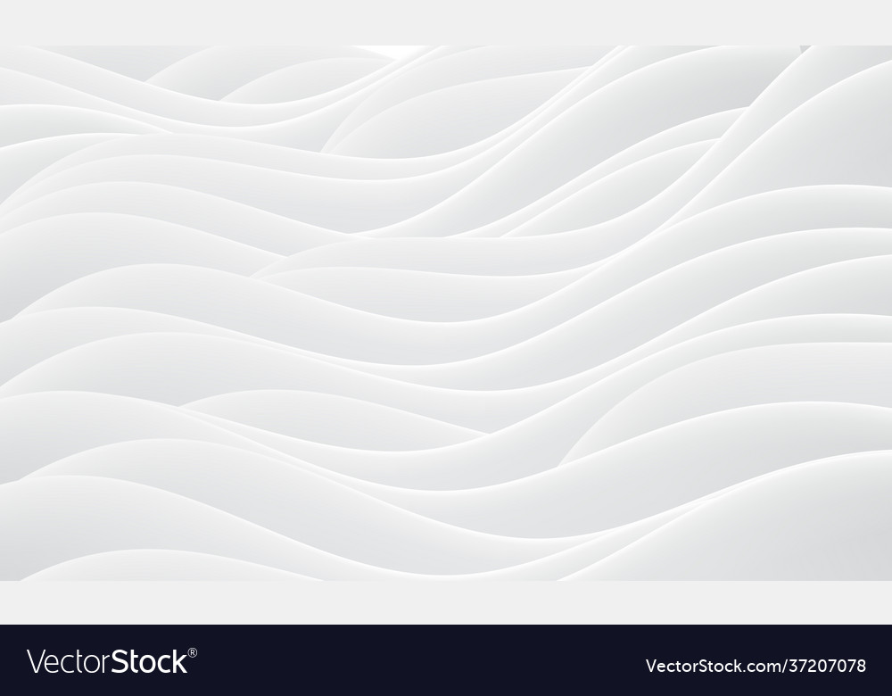 Abstract white wave curve overlap background vector image Abstract white wave curve overlap background