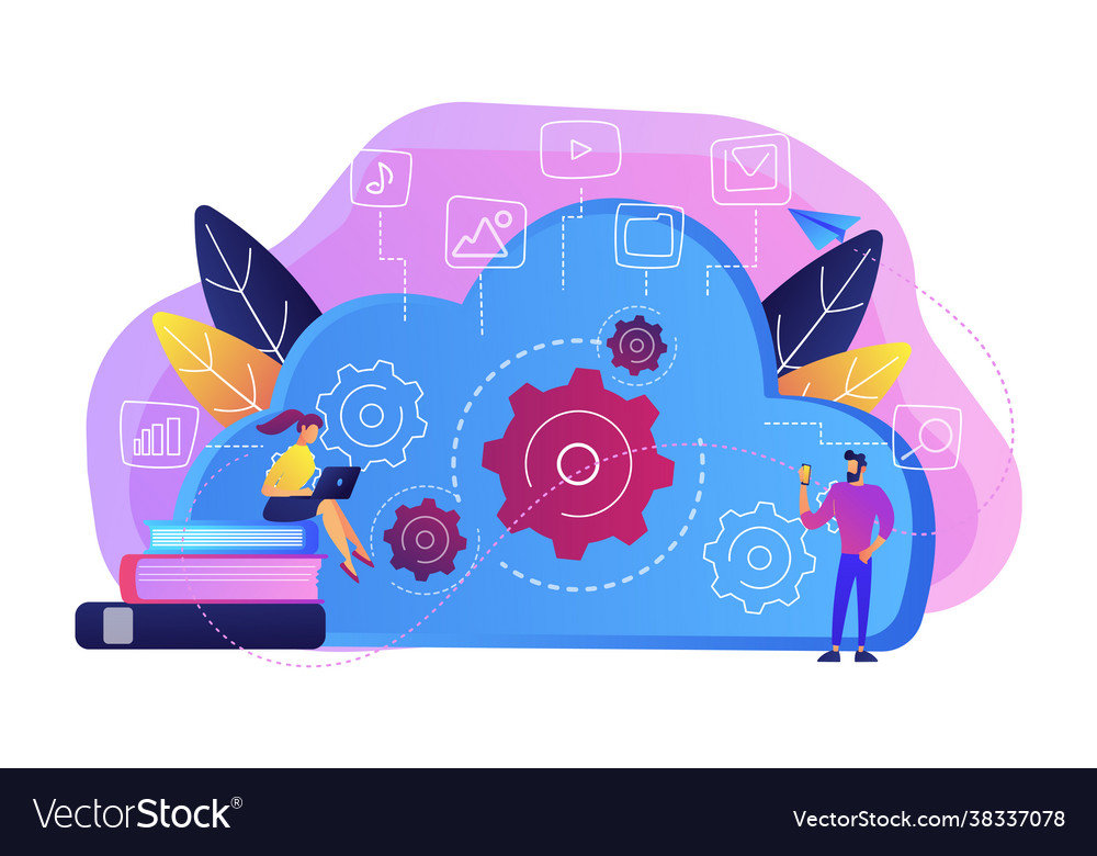 Big data architecture concept Vector Image Big data architecture concept