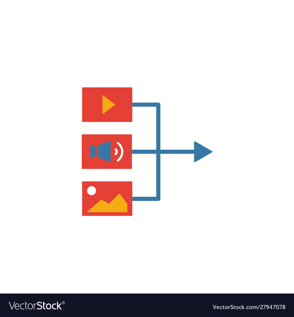 Content strategy icon simple flat element from vector image Content strategy icon simple flat element from