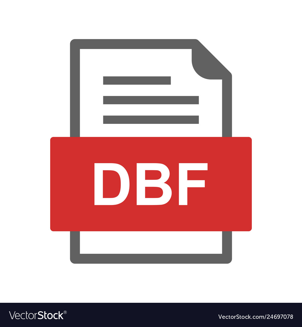Dbf file document icon