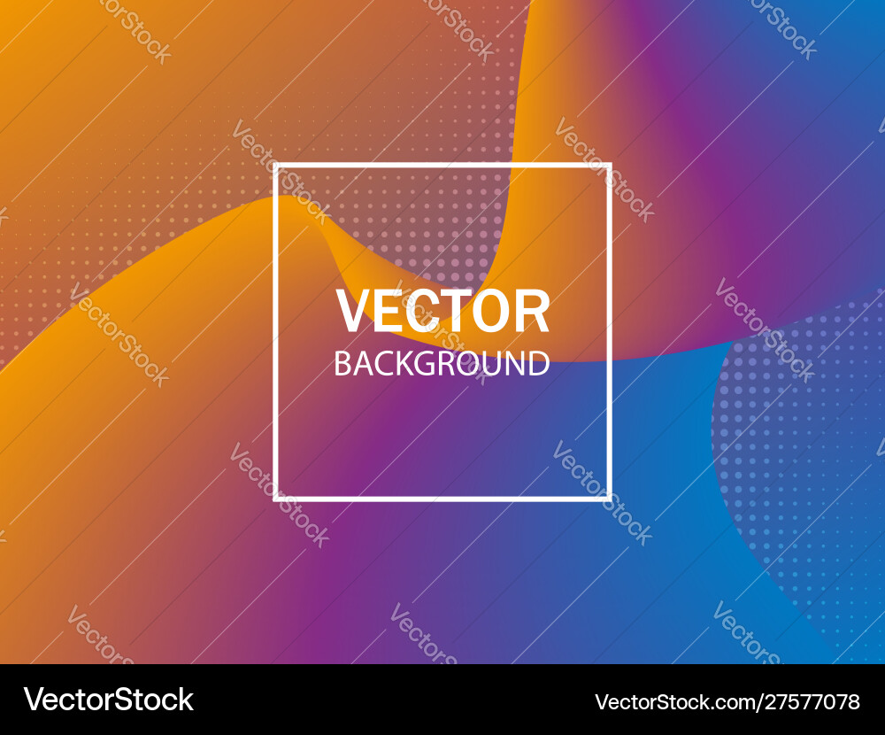 Dynamic 3d background with wave Royalty Free Vector Image