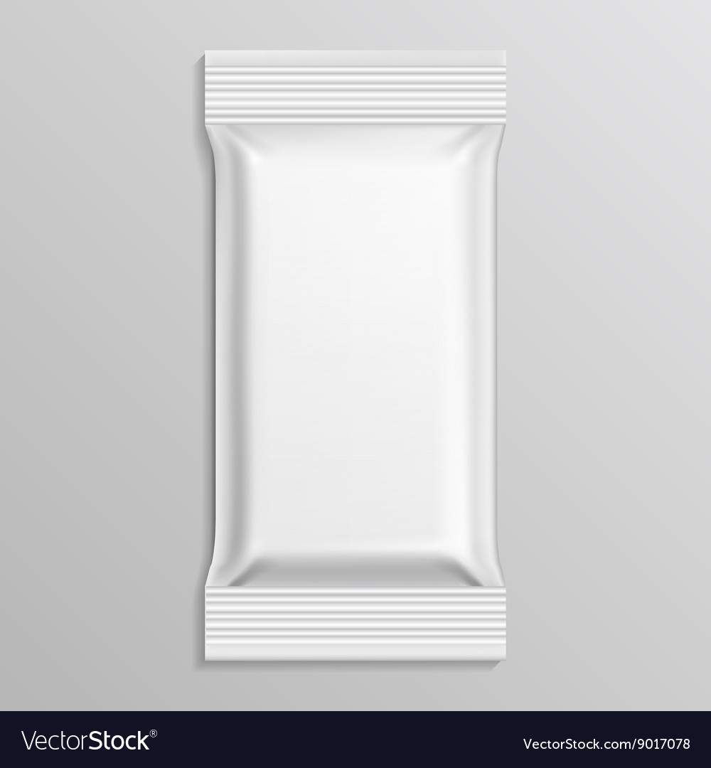 Flow blank white pack template Royalty Free Vector Image