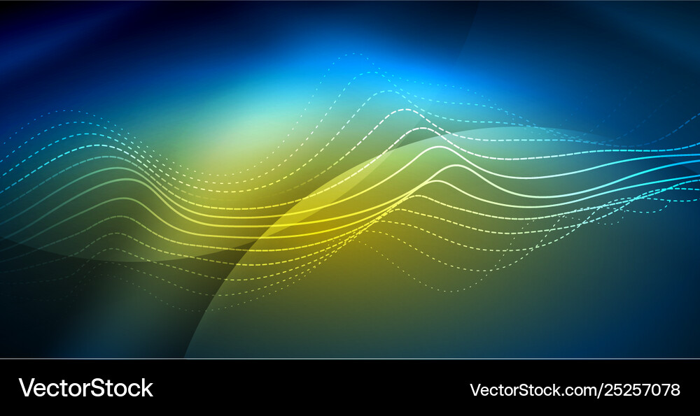 Neon wave background Royalty Free Vector Image