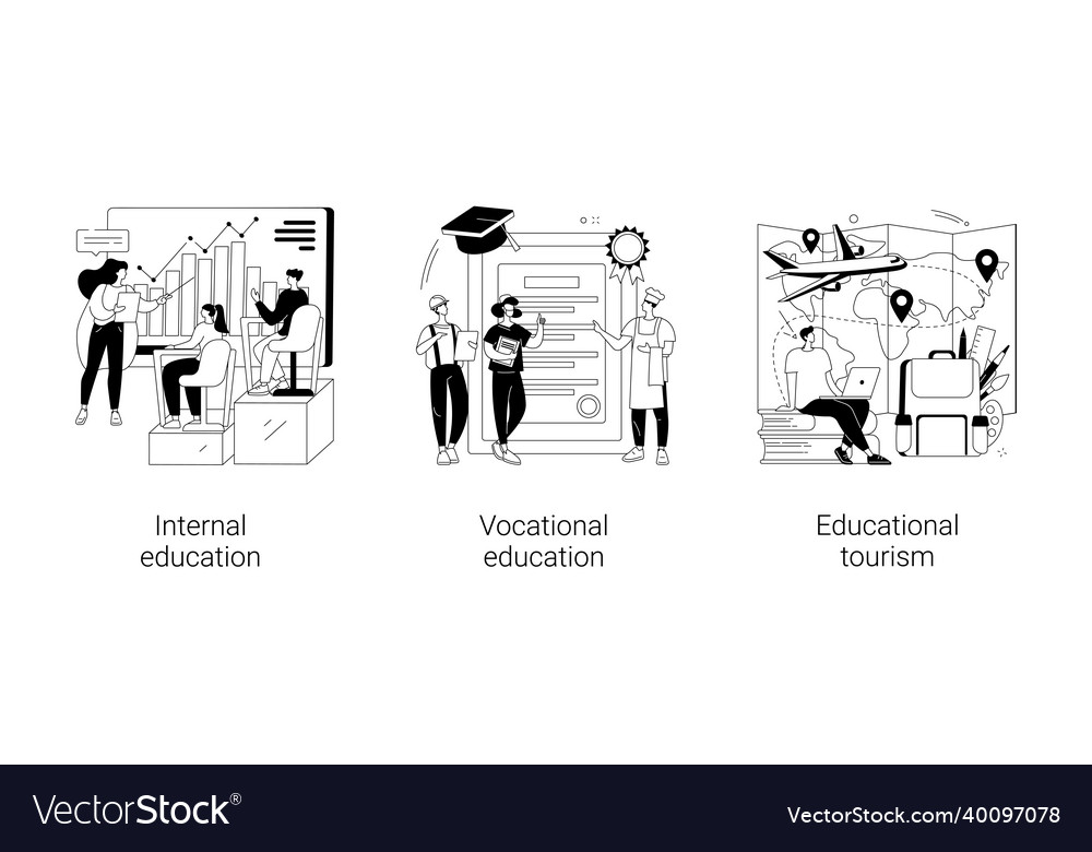 Professional learning abstract concept Royalty Free Vector