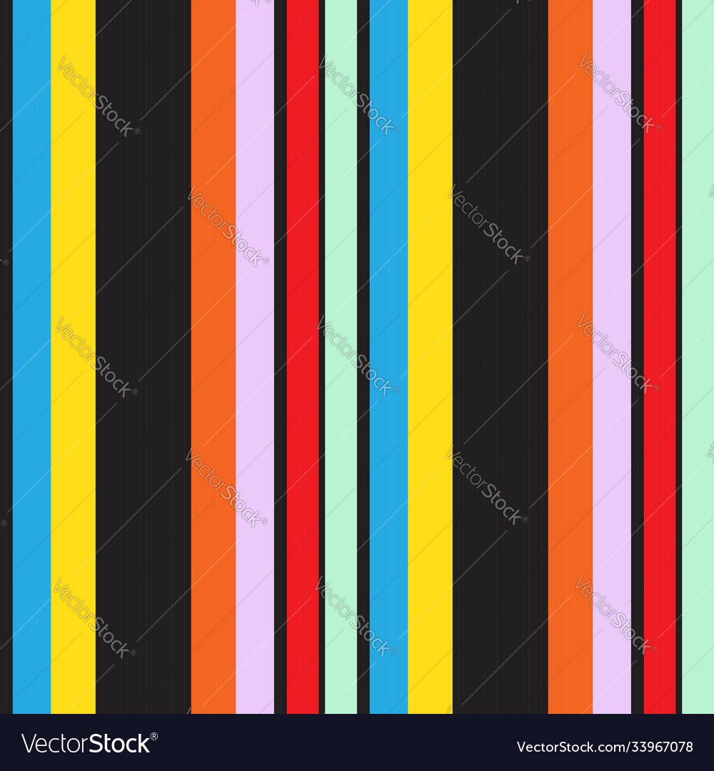 Rainbow stripe seamless pattern background vector image Rainbow stripe seamless pattern background