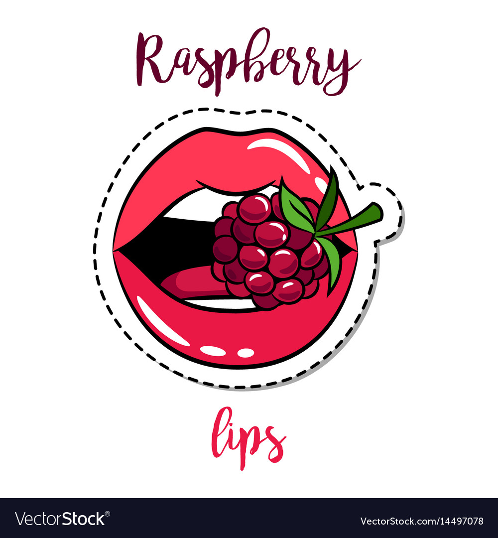 Raspberry Lips Patch
