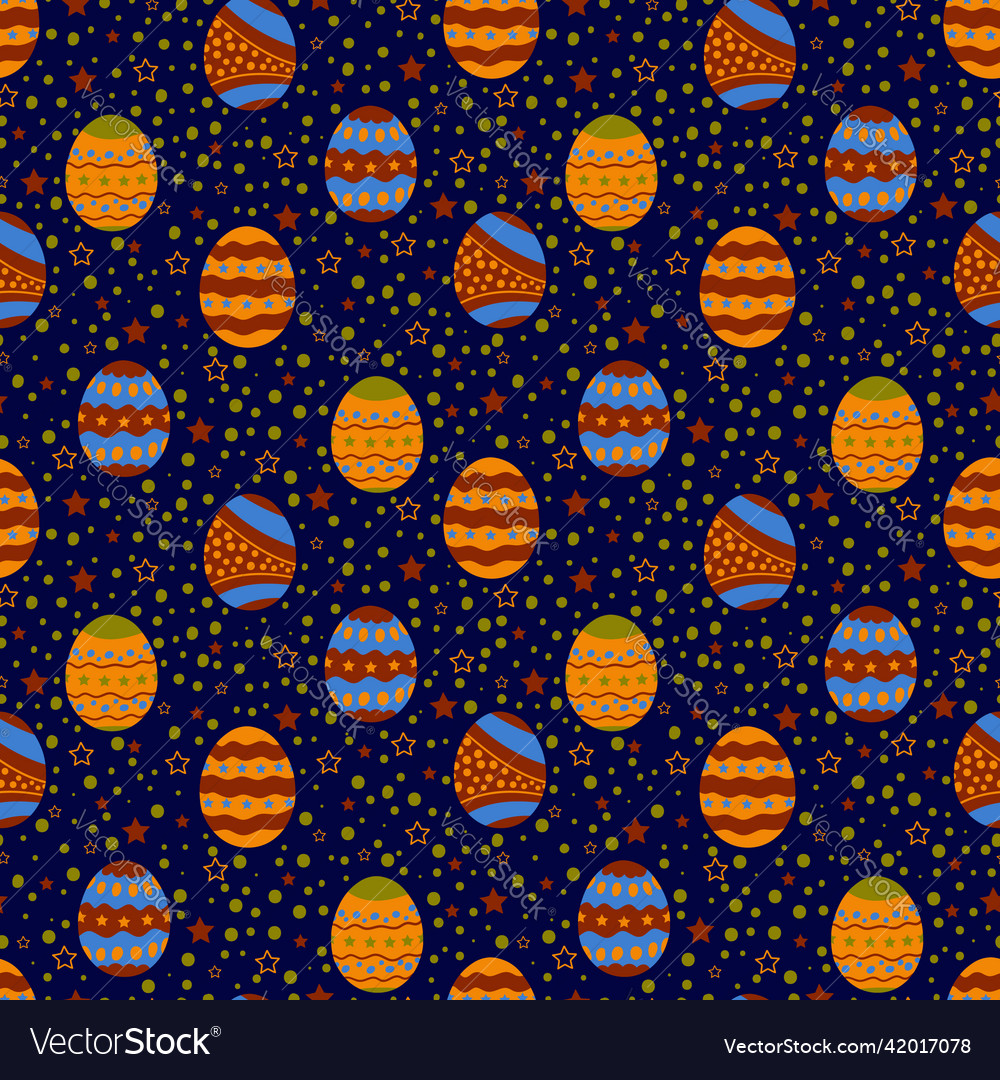 Seamless egg patterns with a pattern easter Vector Image Seamless egg patterns with a pattern easter