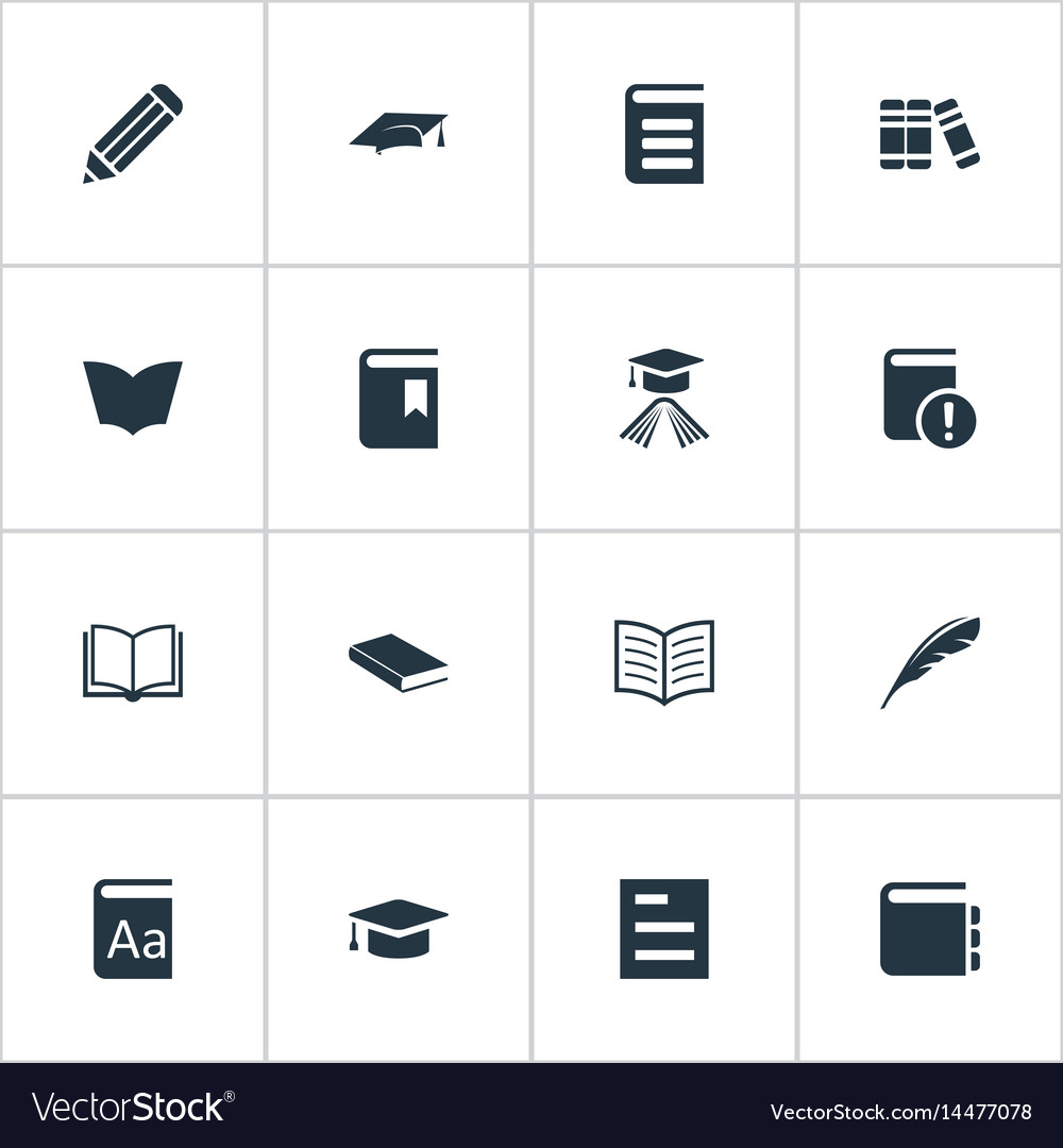 Set of simple knowledge icons