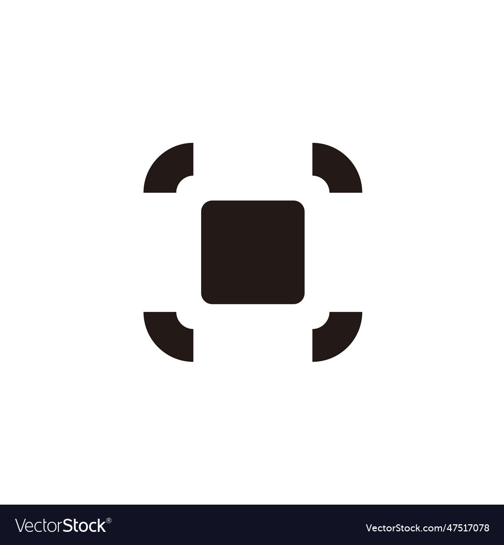 Square code qr barcode simple icon Vector Image Square code qr barcode simple icon