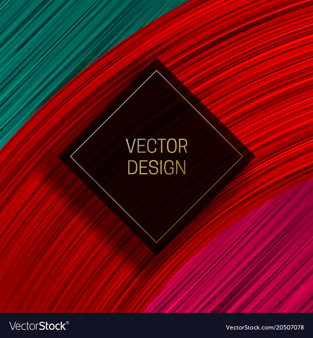 Square frame on colorful dynamic background