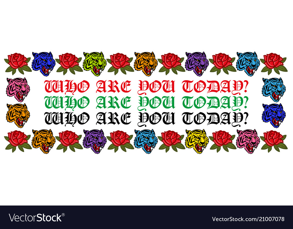 Wild Tiger Print with Roses