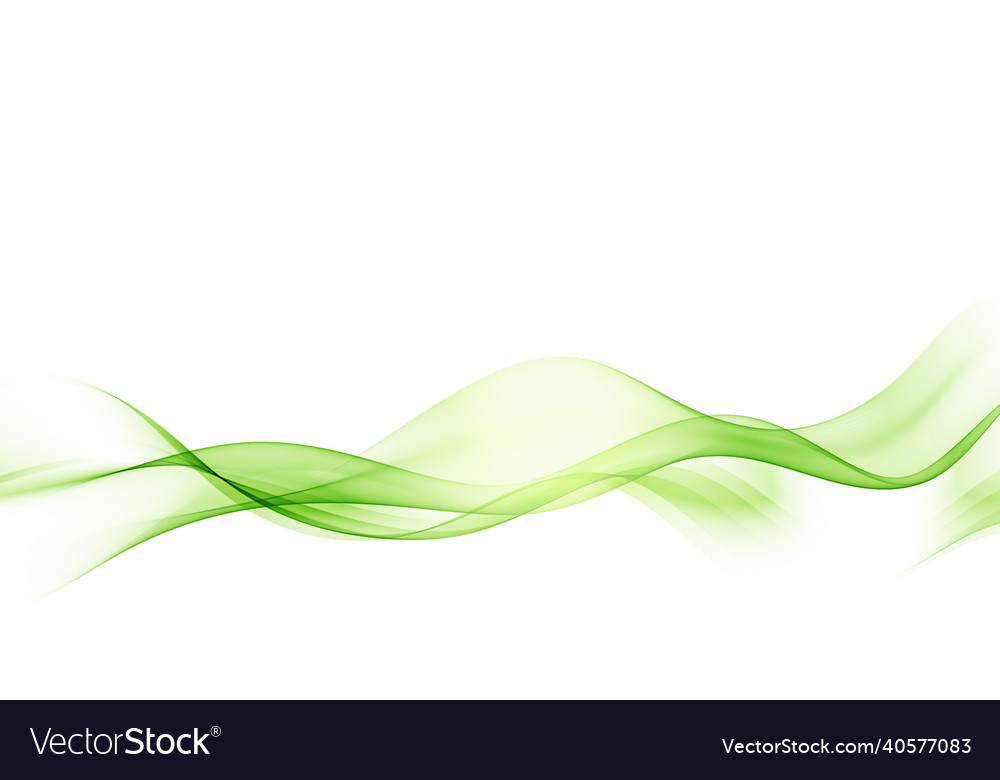Abstract background green waved lines