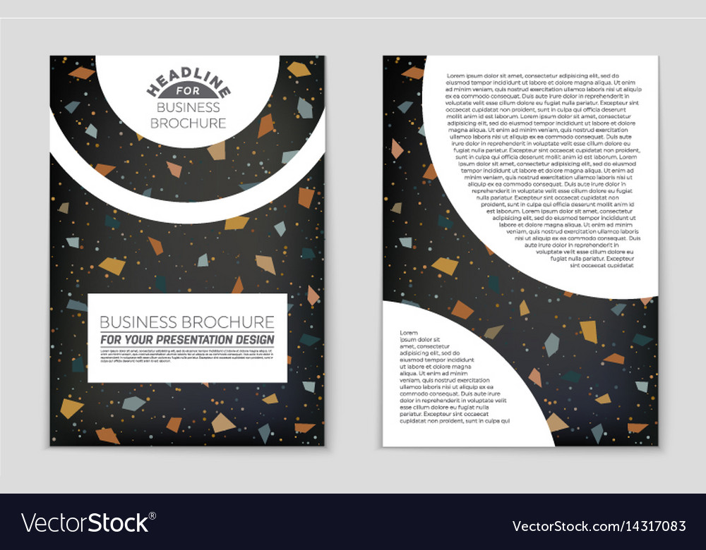 Abstract layout background set for art