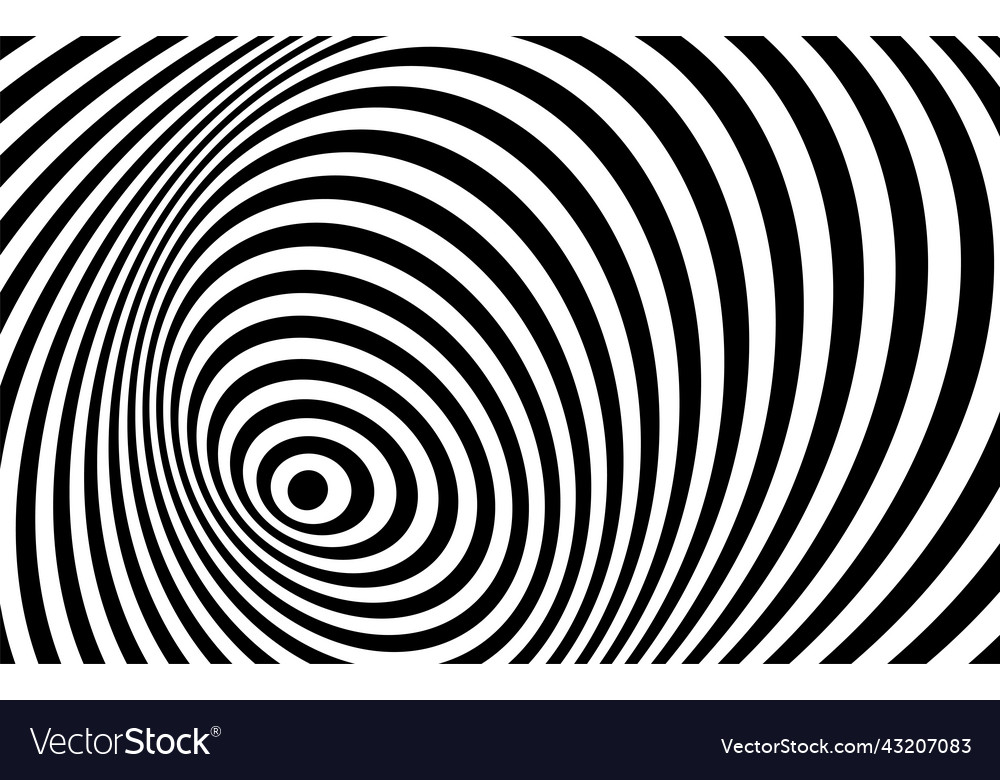 Abstract pattern of black and white lines optical Vector Image