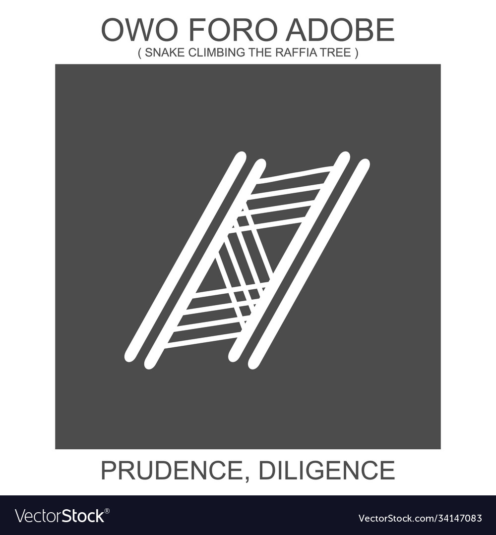 African adinkra symbol owo foro adobe