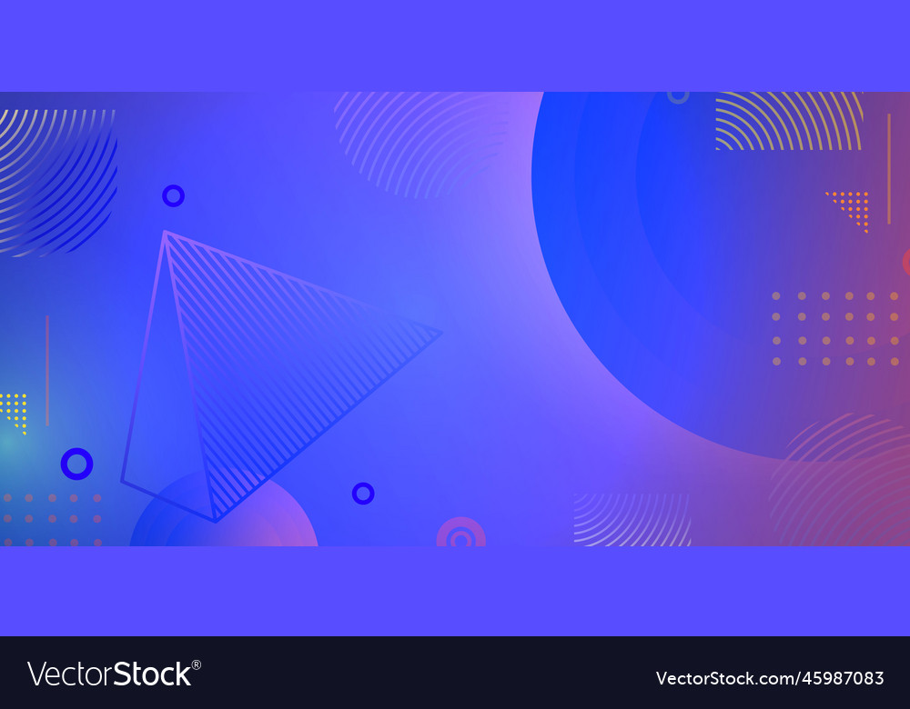 Blue background with abstract gradient shapes vector image Blue background with abstract gradient shapes