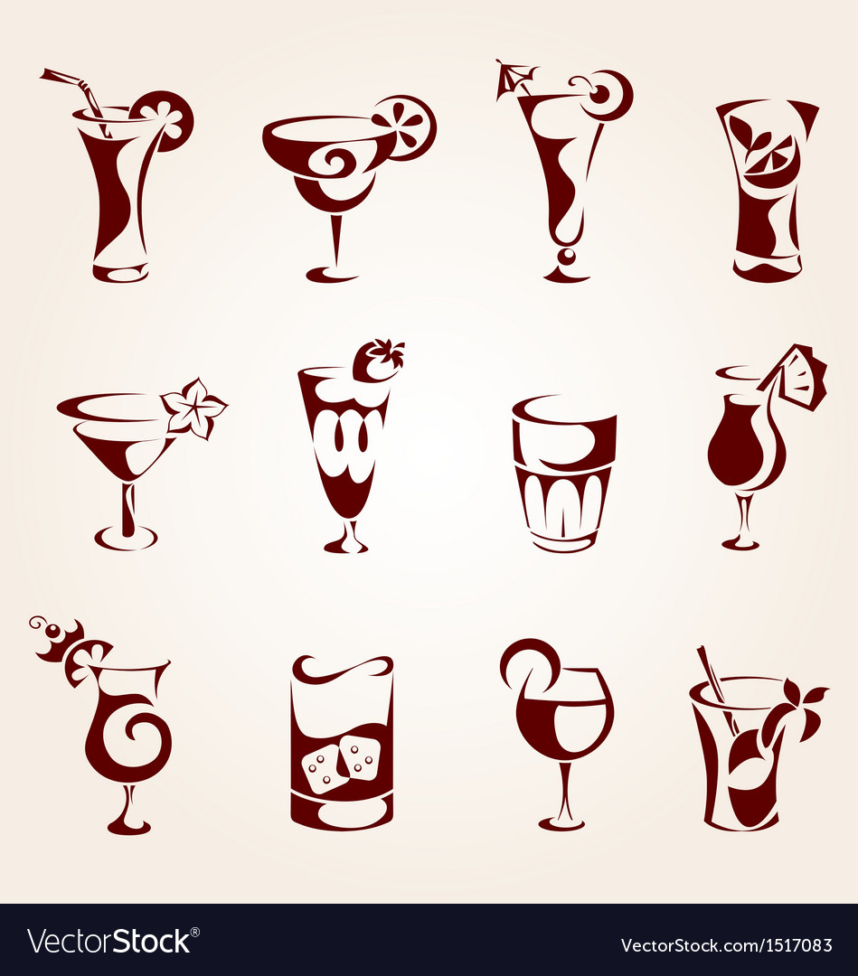 Cocktails Icons