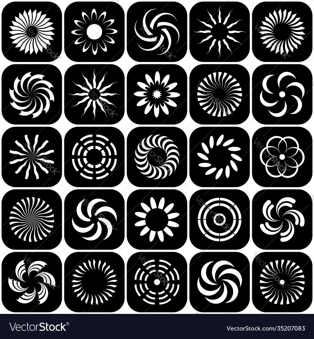 Design elements set vector image Design elements set