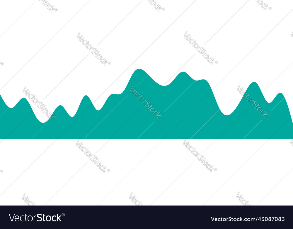 Hilly bumpy mountain shape background vector image Hilly bumpy mountain shape background