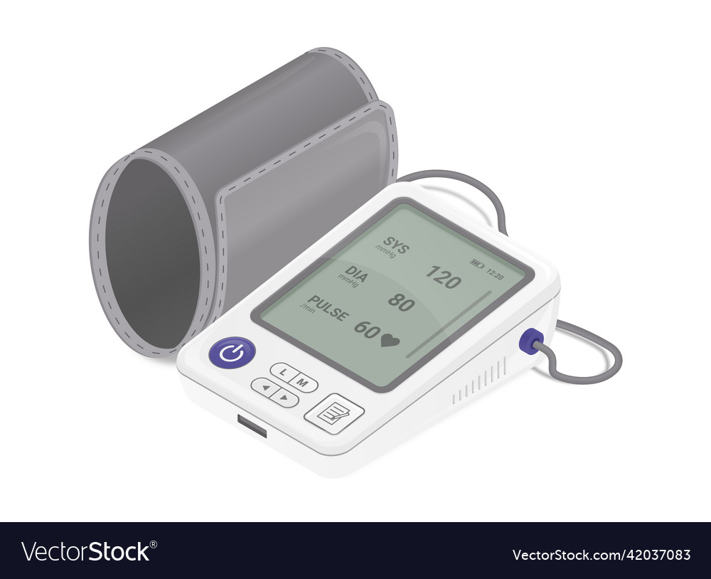 Medical realistic tonometr vector image Medical realistic tonometr