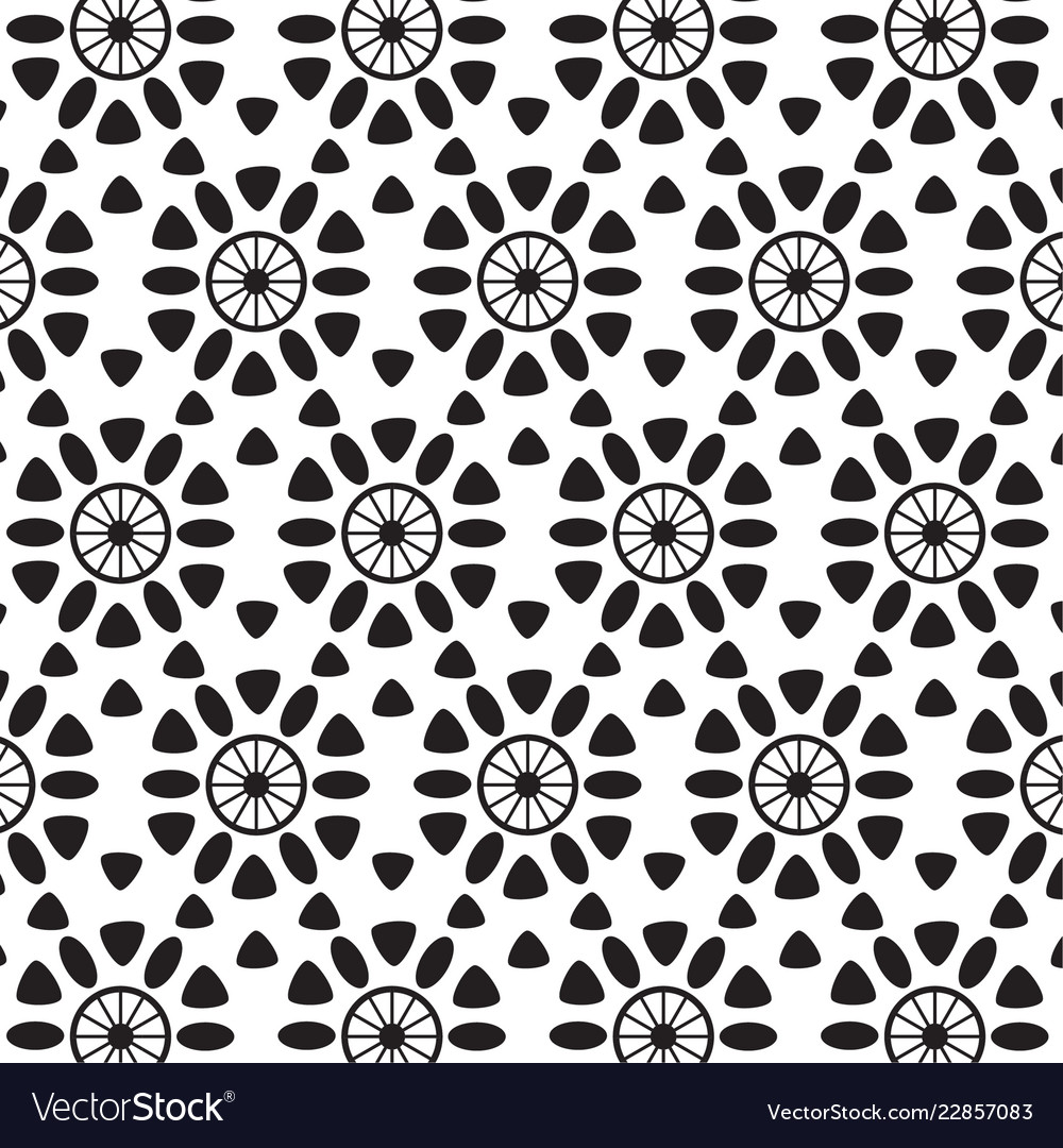 Pattern black graphic collection on white