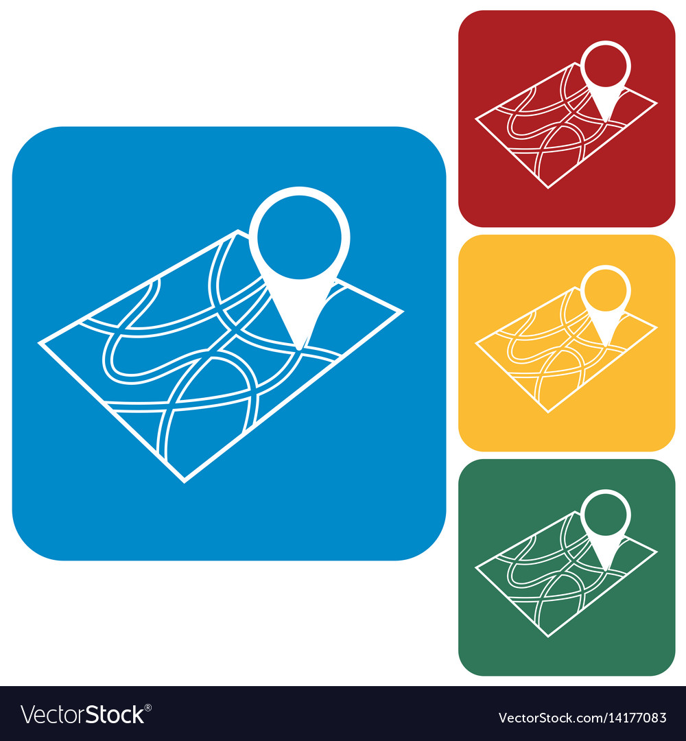 Pointer on map icon
