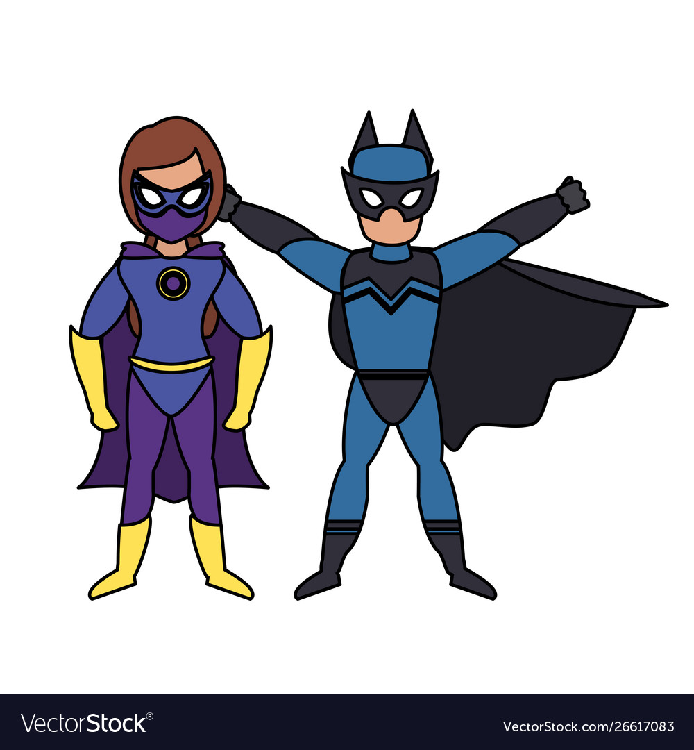 Super hero comic retro cartoon Royalty Free Vector Image