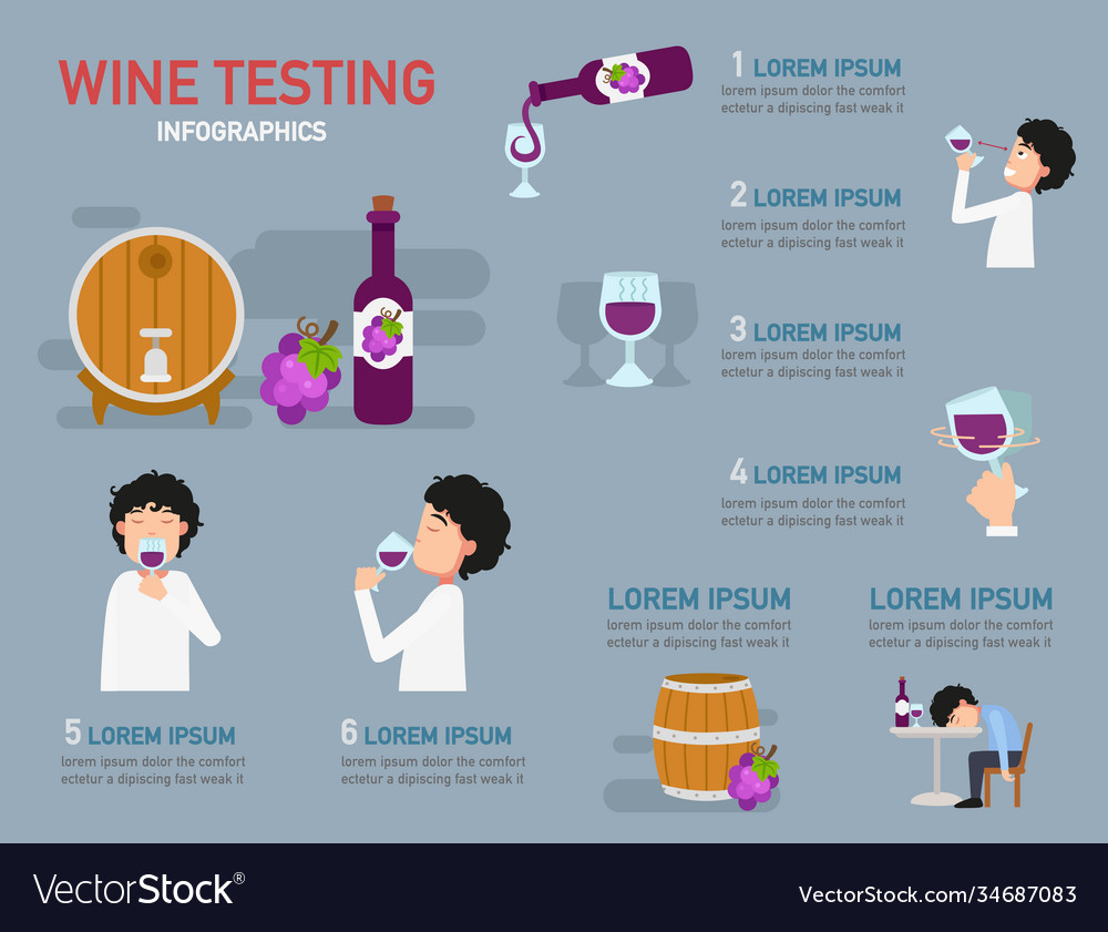 Wine tasting infographic