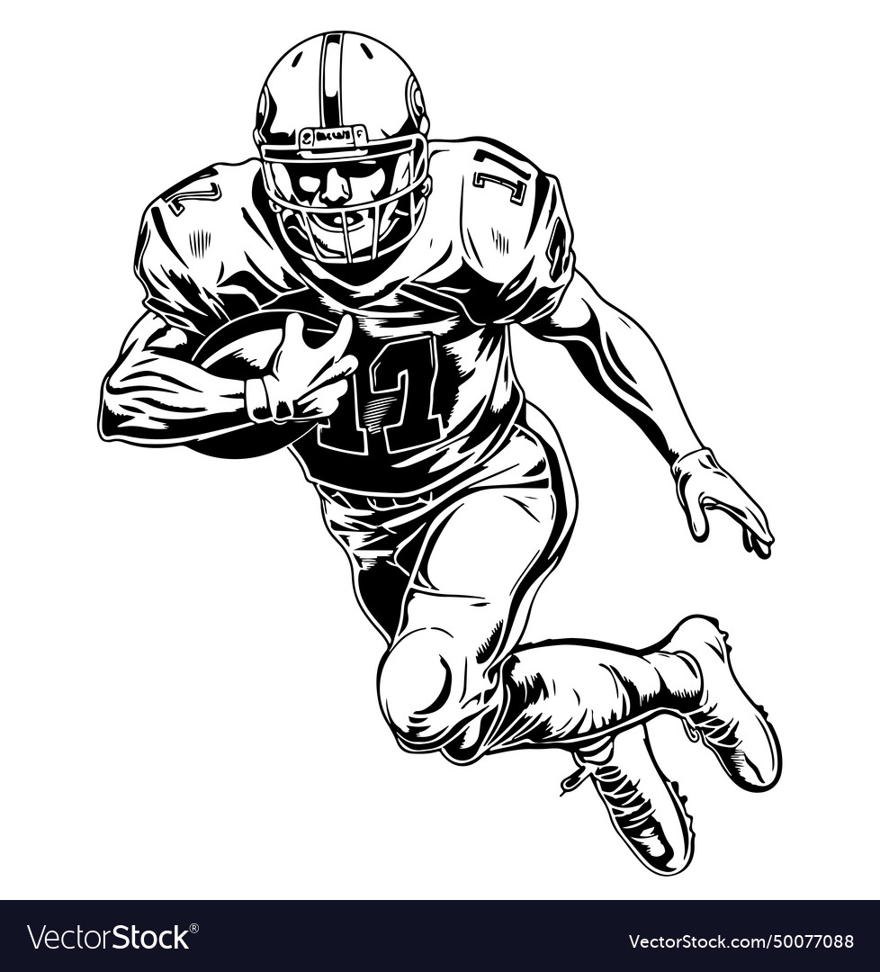 A rugby player Royalty Free Vector Image - VectorStock