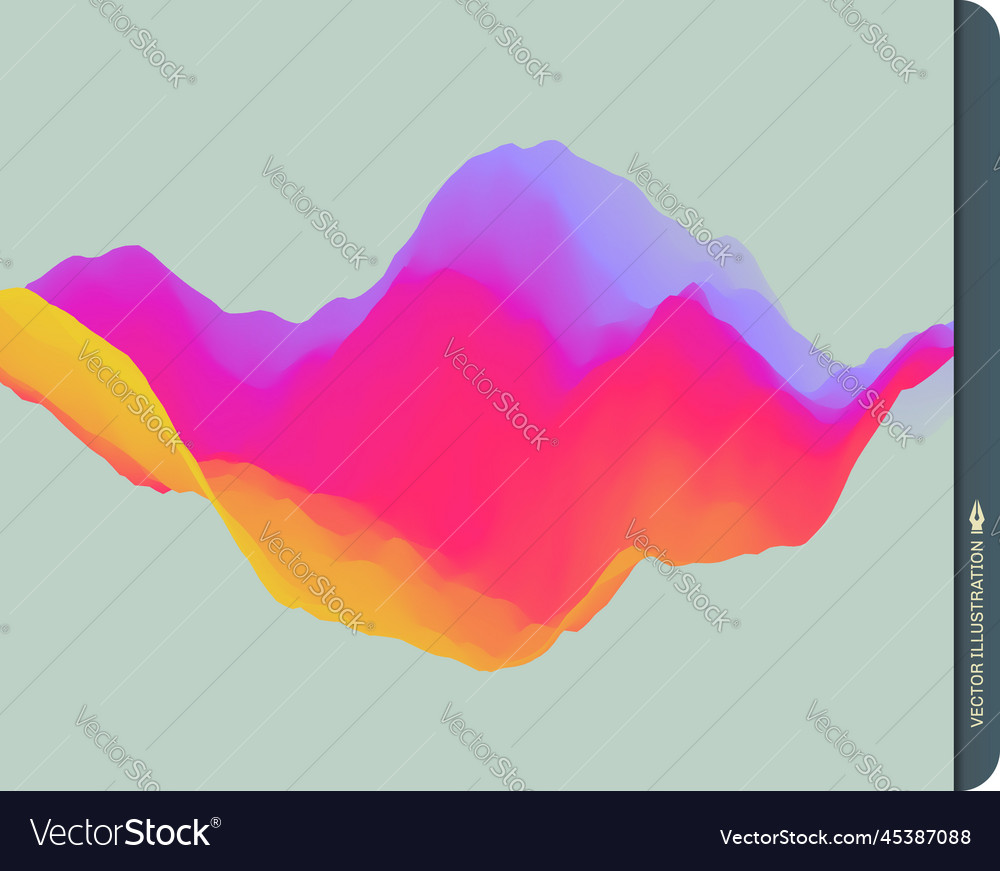Abstract wavy background dynamic effect