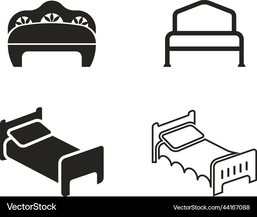 Bed icon Royalty Free Vector Image - VectorStock