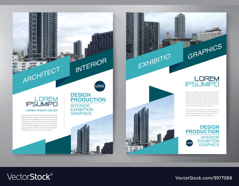 Brochure design template Royalty Free Vector Image