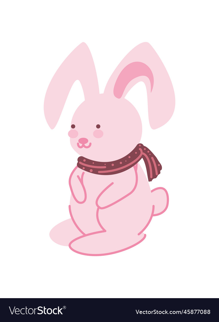 Bunny with scarf