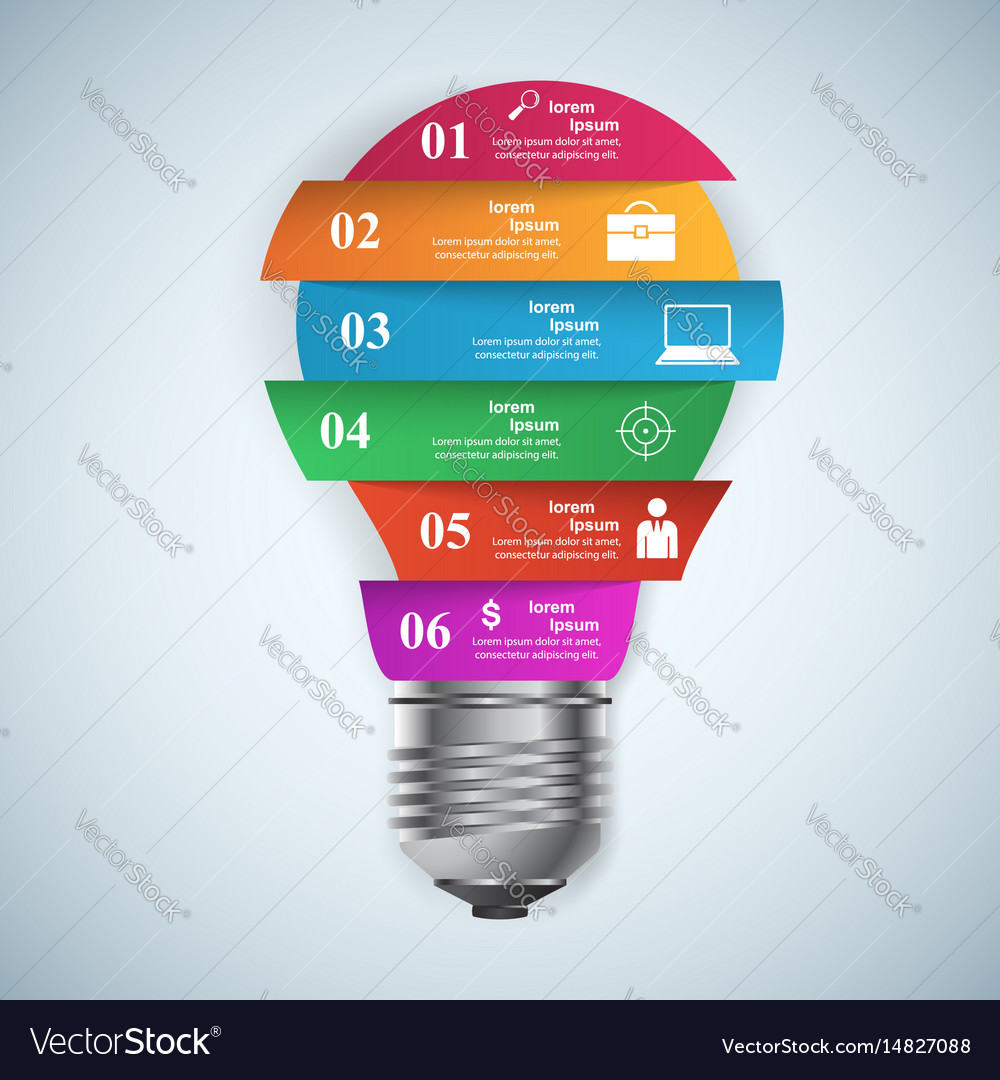 Business infographics origami style Royalty Free Vector