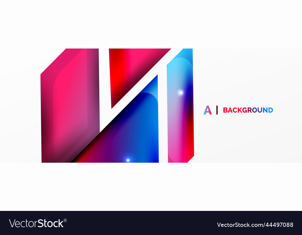 Dynamic 3d geometric abstract background