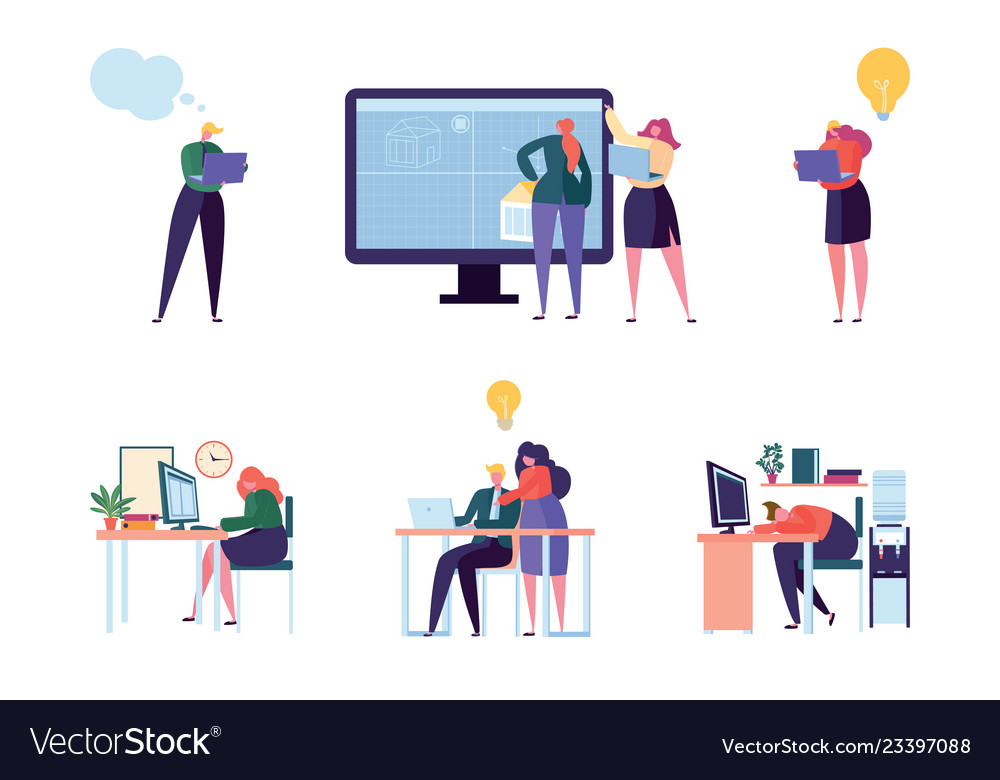 Office Workers Character Set
