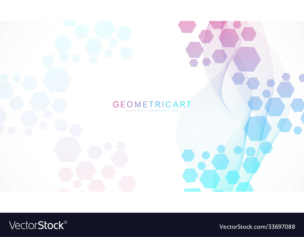 Science network pattern connecting lines and dots vector image Science network pattern connecting lines and dots