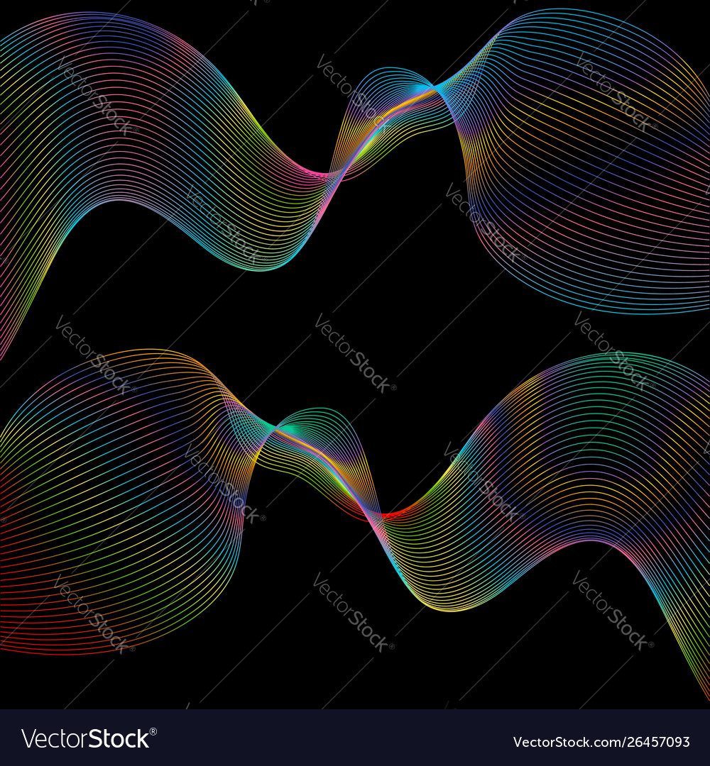 Abstract background with colorful waves