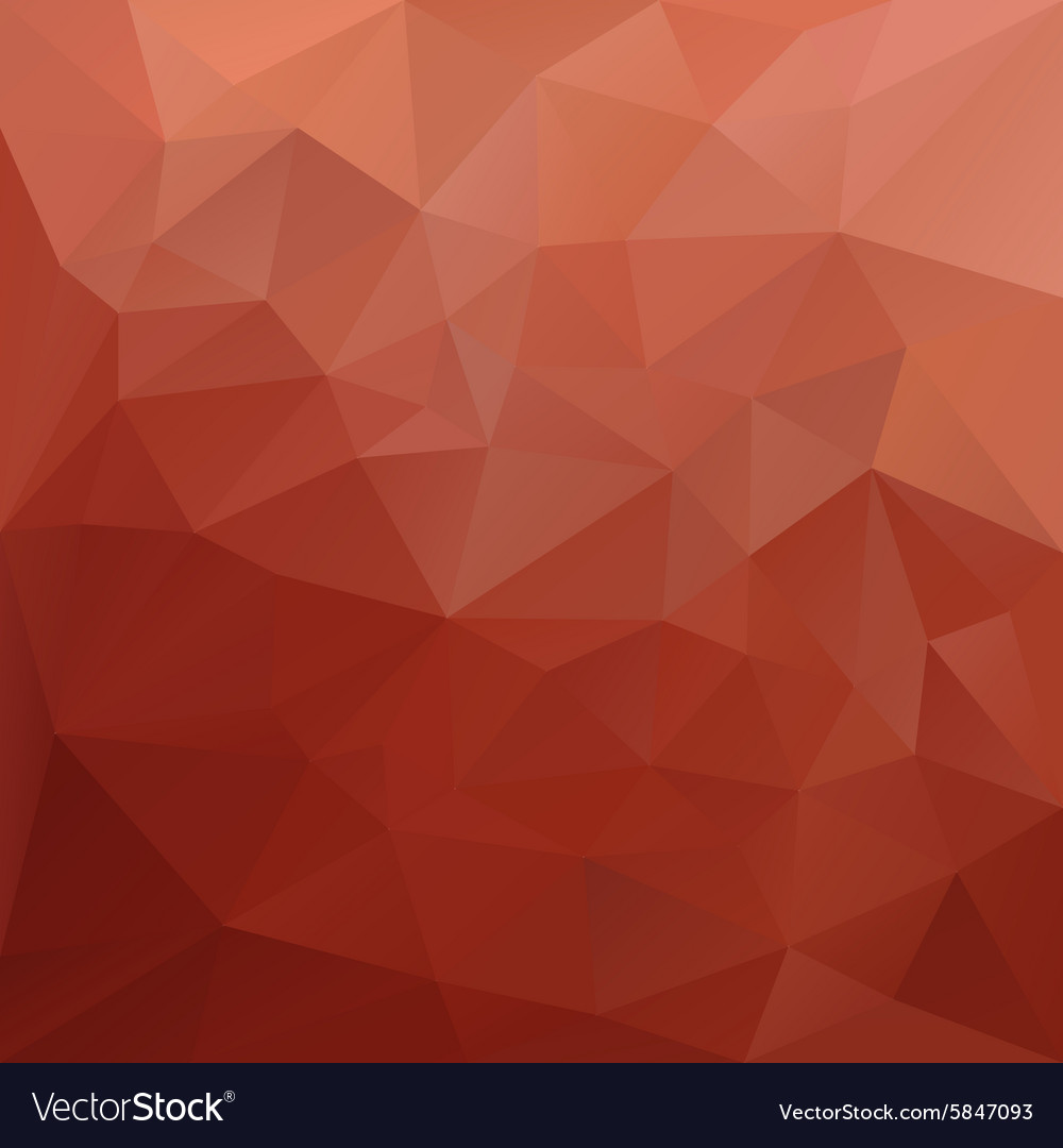 Brick red polygonal triangular pattern background
