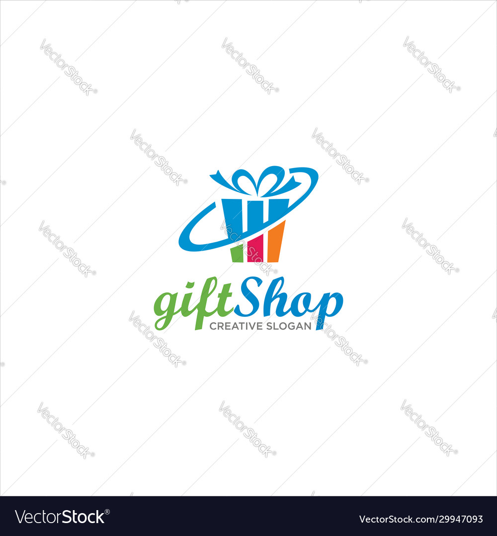 Christmas surprise gift shop logo design