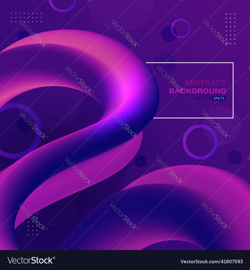 Geometric abstract background with colorful fluid