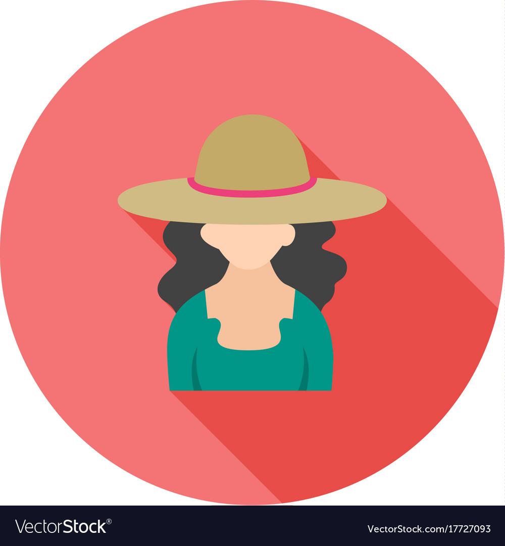 Girl in casual hat