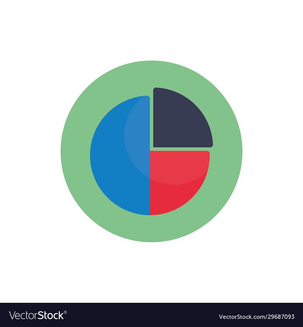 Isolated workflow cake flat block style icon vector image Isolated workflow cake flat block style icon
