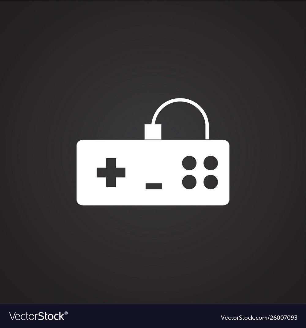 Joystick icon on background for graphic and web