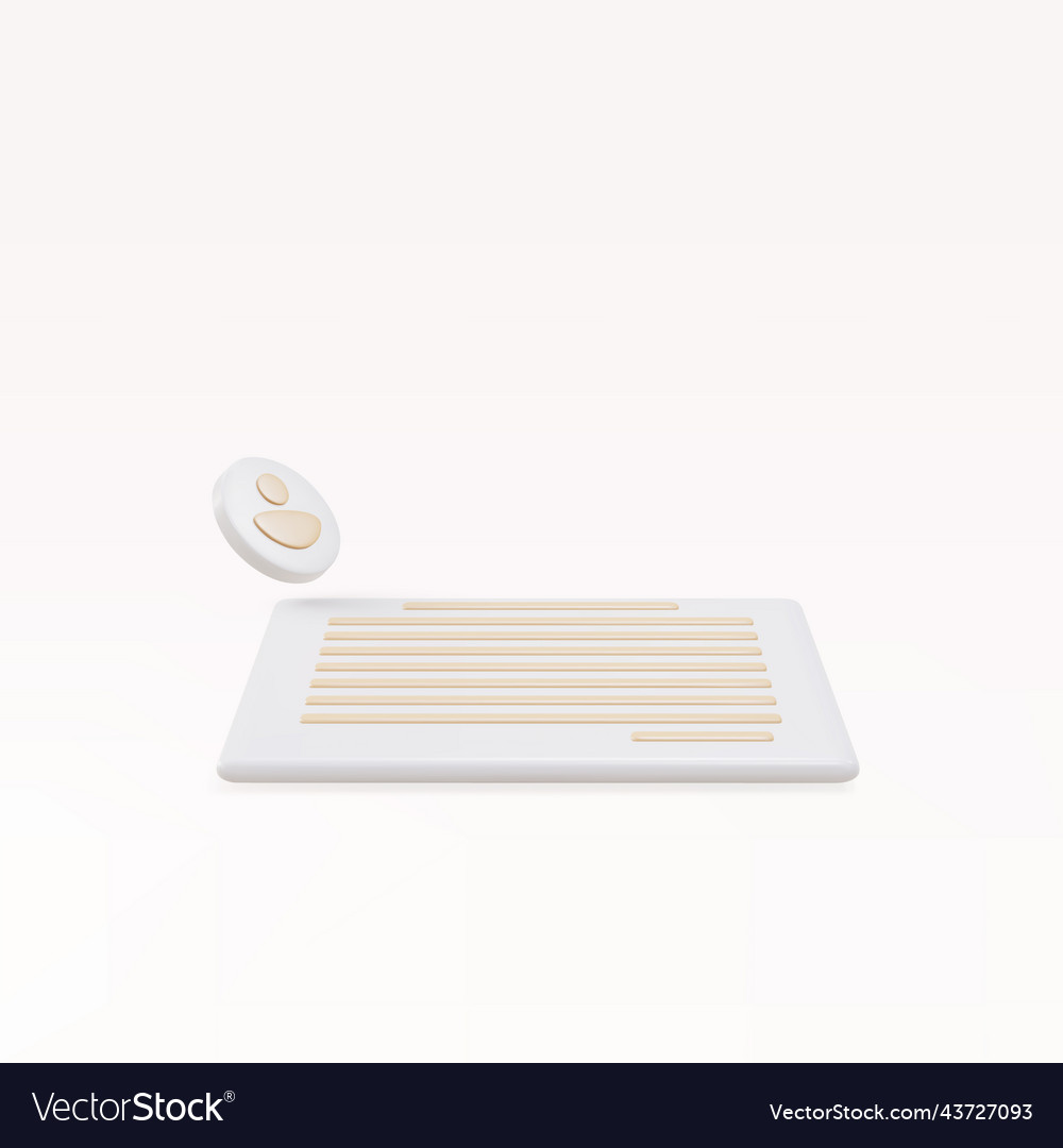 Realistic render documents personal data
